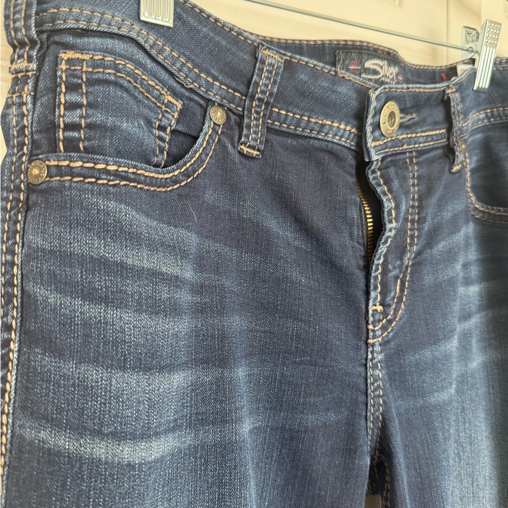Silver Suki Jeans Dark Indigo Women’s Jeans — Classic Stretch Denim 30/32